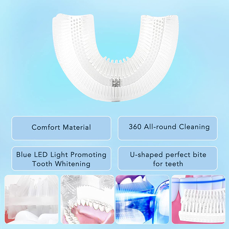 U-Shaped Rechargeable Light Qu - Teeth Whitening Kit ulasan dan harga
