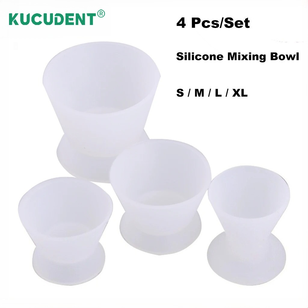 4Pcs/Set Dental Silicone Cup F - Teeth Whitening Kit ulasan dan harga