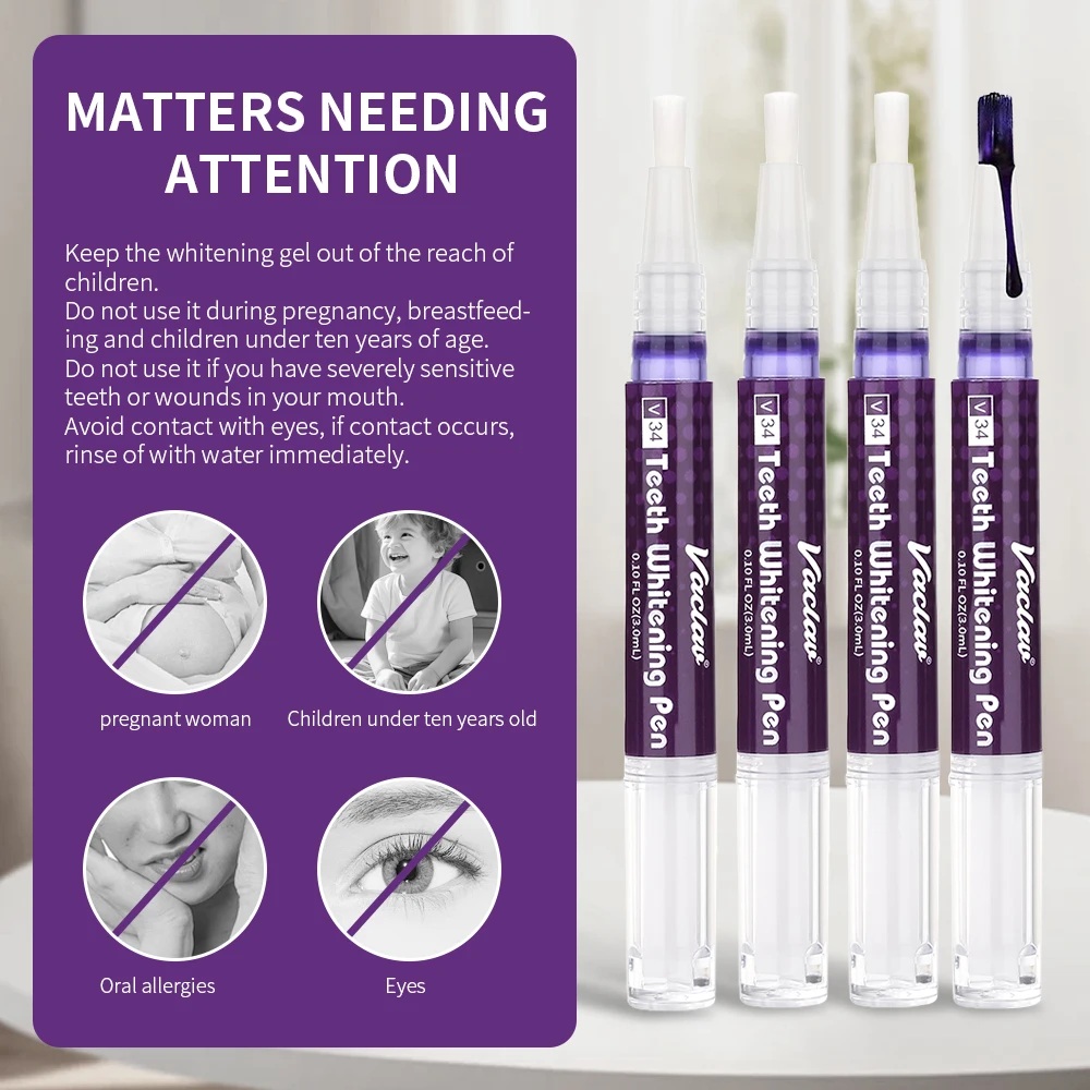 Vaclav V34 Purple Teeth Whiten - Teeth Whitening Kit ulasan dan harga