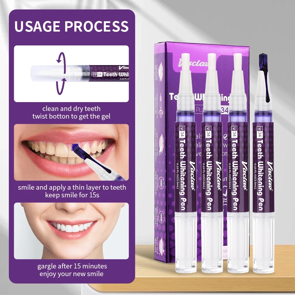 Vaclav V34 Purple Teeth Whiten - Teeth Whitening Kit ulasan dan harga
